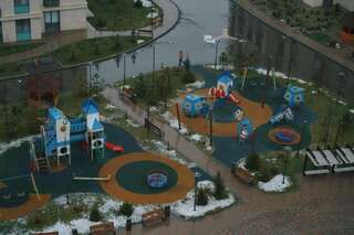 Отели типа «постель и завтрак» Gagarin Park Halal Apartments Алматы Двухместный номер с 1 кроватью и собственной ванной комнатой-50