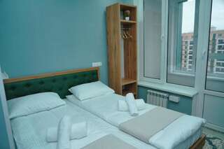 Отели типа «постель и завтрак» Gagarin Park Halal Apartments Алматы Двухместный номер с 1 кроватью и собственной ванной комнатой-53